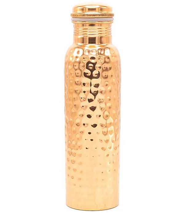 Kuparinen juomapullo vasaroitu pinta 900ml