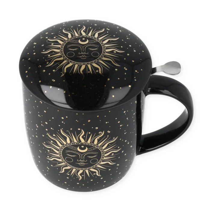 Aurinko & Kuu -teemuki siivilällä ja kannella 4dl