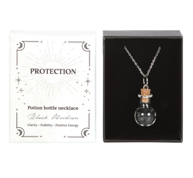 Spell bottle necklace in a gift box