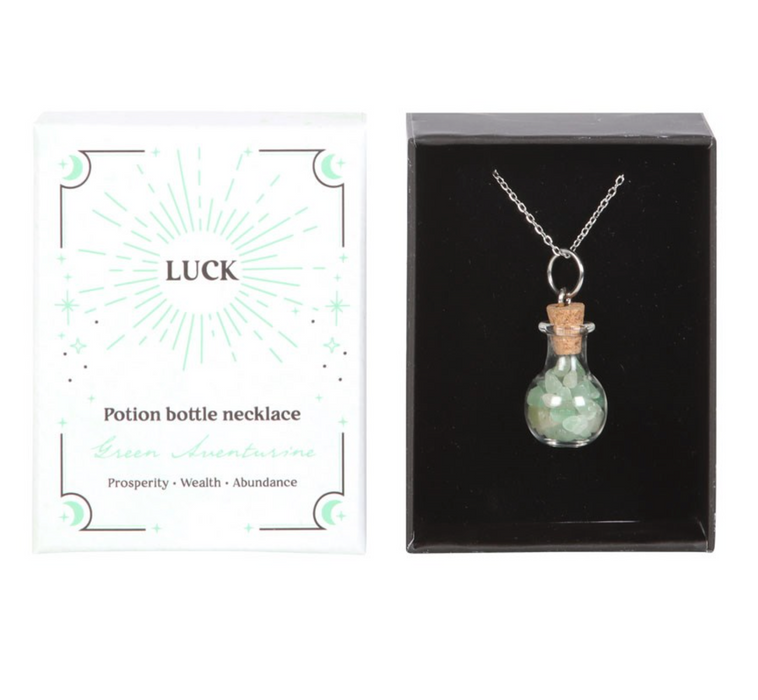 Spell bottle necklace in a gift box