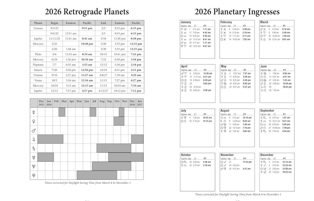 Llewellyn's 2026 Daily Planetary Guide: Complete Astrology At-A-Glance (Llewellyn's Daily Planetary Guides) - Llewellyn Publishing, Paula Belluomini