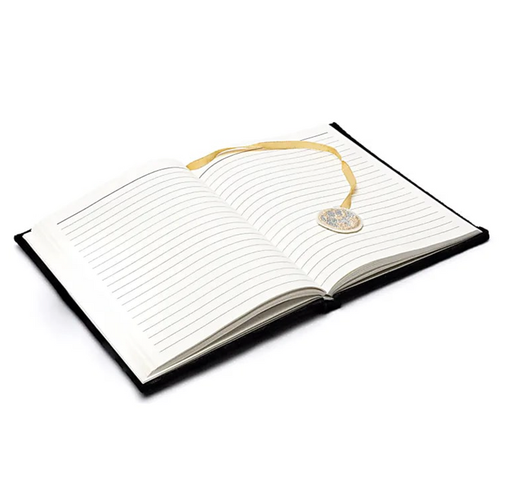 Samettinen musta kuunvaihe A5 -muistikirja