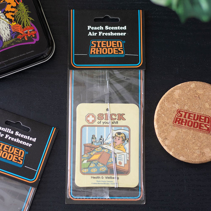 Steven Rhodes "Sick of Your Shit" -autotuoksu, persikan tuoksuinen