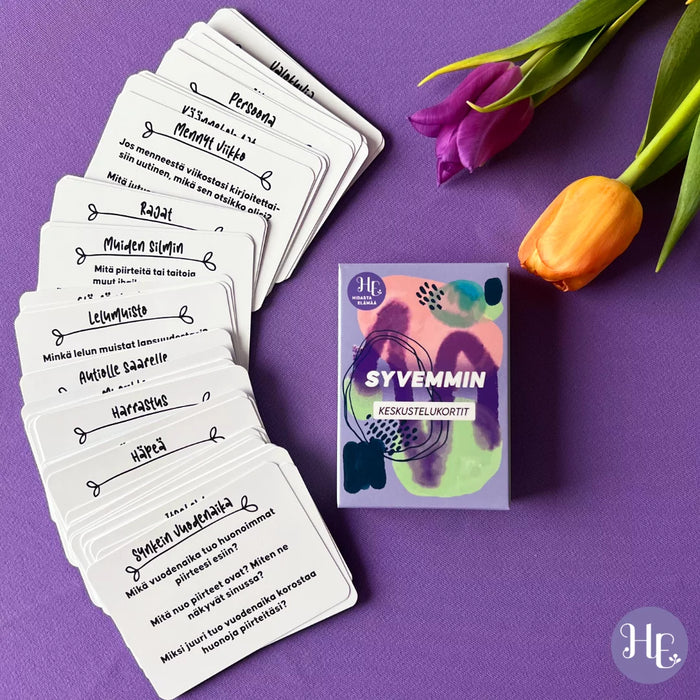 Syvemmin keskustelukortit - Hidasta Elämää