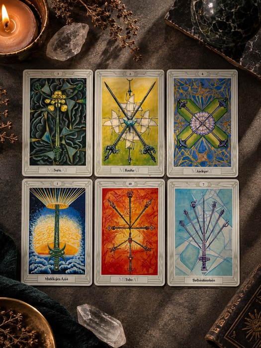 Thoth Tarot kortit ja Sielun peili kirja - Suomi: Gerd Ziegler, Aleister Crowley