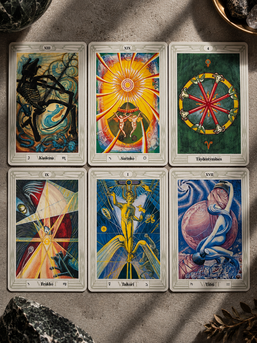 Thoth Tarot kortit ja Sielun peili kirja - Suomi: Gerd Ziegler, Aleister Crowley