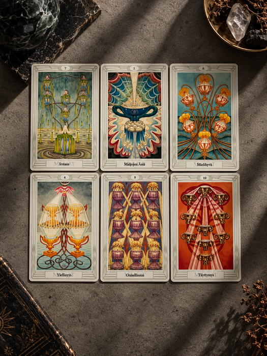 Thoth Tarot kortit ja Sielun peili kirja - Suomi: Gerd Ziegler, Aleister Crowley