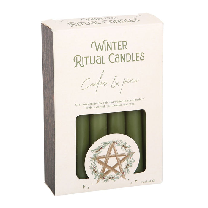 Winter ritual candle - Cedar &amp; Pine spell candle