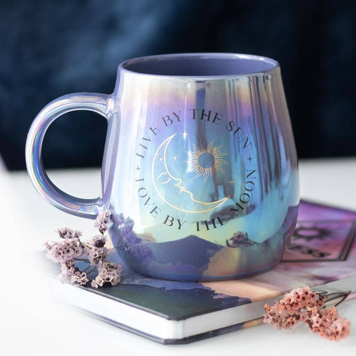 Live by the Sun, Love by the Moon Iridescent Mug 500ml