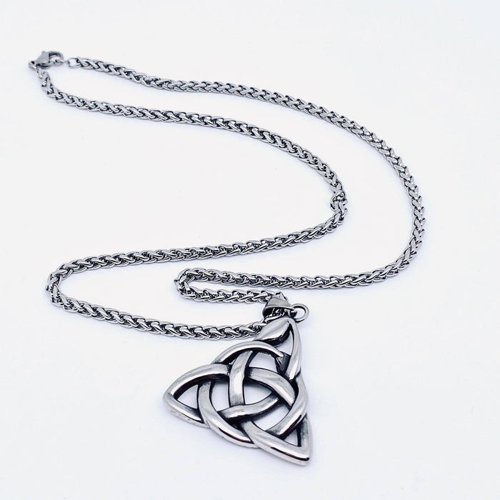 Viikinkikäärme & Kelttisolmu -kaulakoru, ruostumatonta terästä