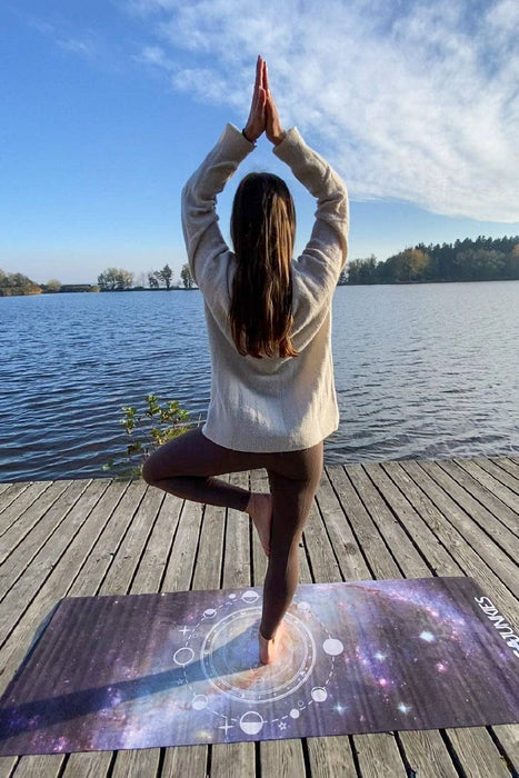 Travel Yoga Mat Galaxy, Foldable Yoga Mat