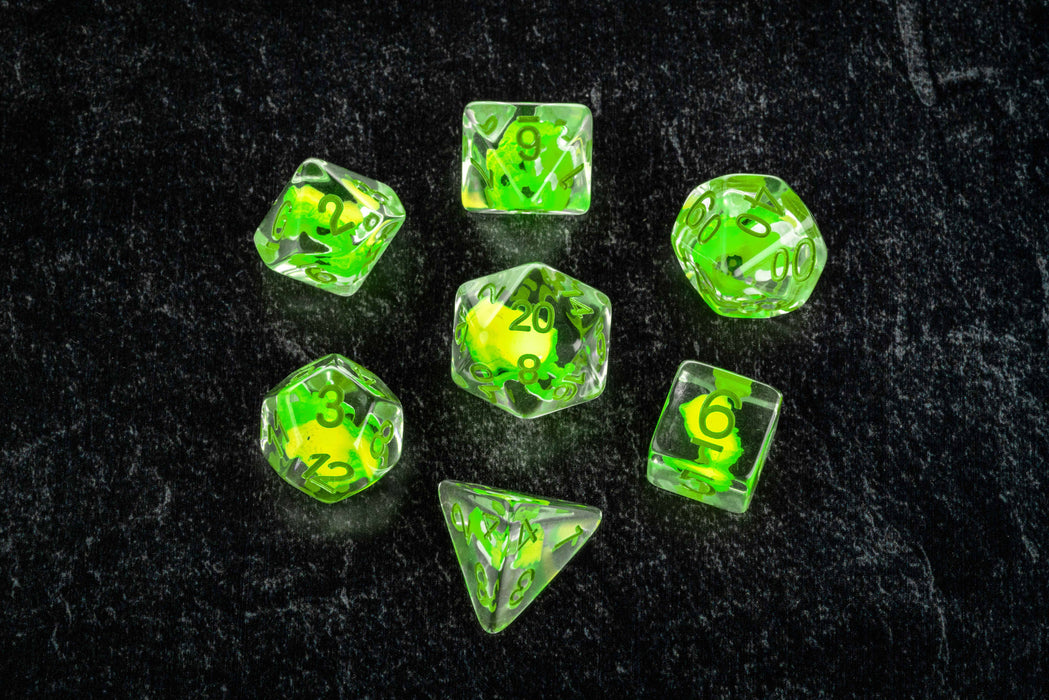 Dragon Storm hartsinen Inclusion-noppasetti: Green Dragon - Fanroll