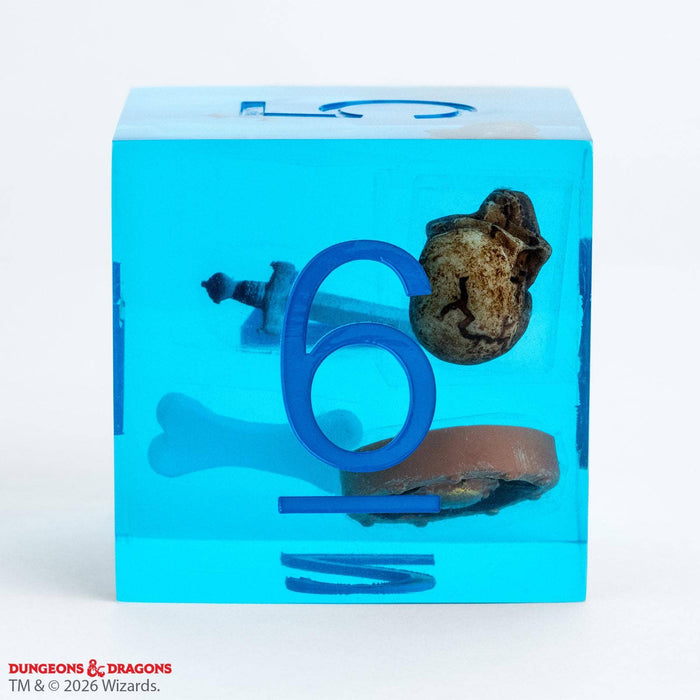 D&D Jumbo Gelatinous Cube - 40 mm jättikokoinen d6-noppa - Fanroll