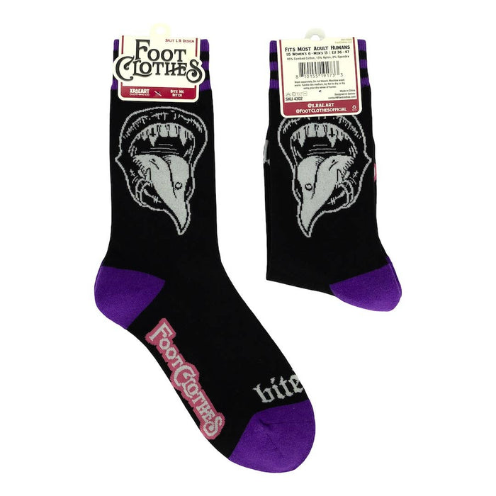 Bite Me Bitch Crew Socks - sukat - FootClothes