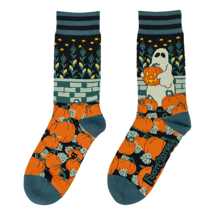 Ghoulish Gourd Crew Socks - sukat - FootClothes