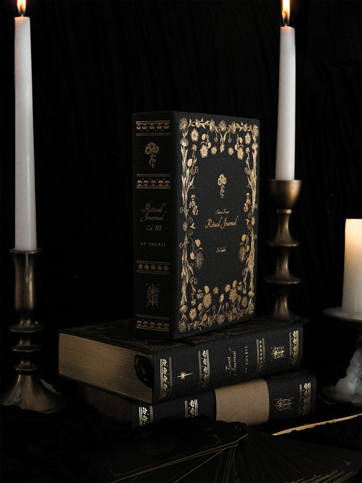 Inner Focus Linen Ritual Journal Edition III, Midnight Black - St Soleil