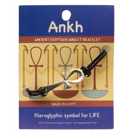 Ankh rannekoru mustalla nyörillä