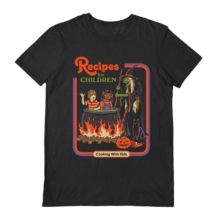 Recipes For Children Black Unisex T-Shirt - Steven Rhodes