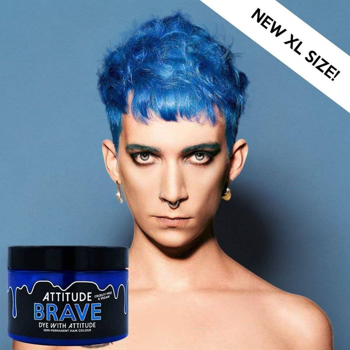Brave Blue Hiusväri- vegaaninen, eläinkokeeton - Attitude Hair Dye