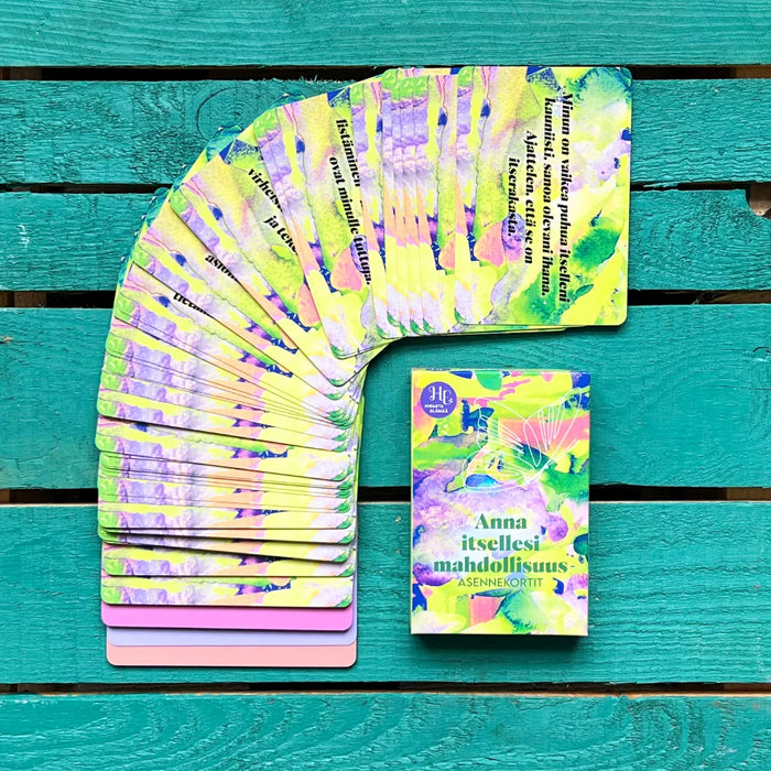 Anna itsellesi mahdollisuus - asennekortit - Hidasta Elämää