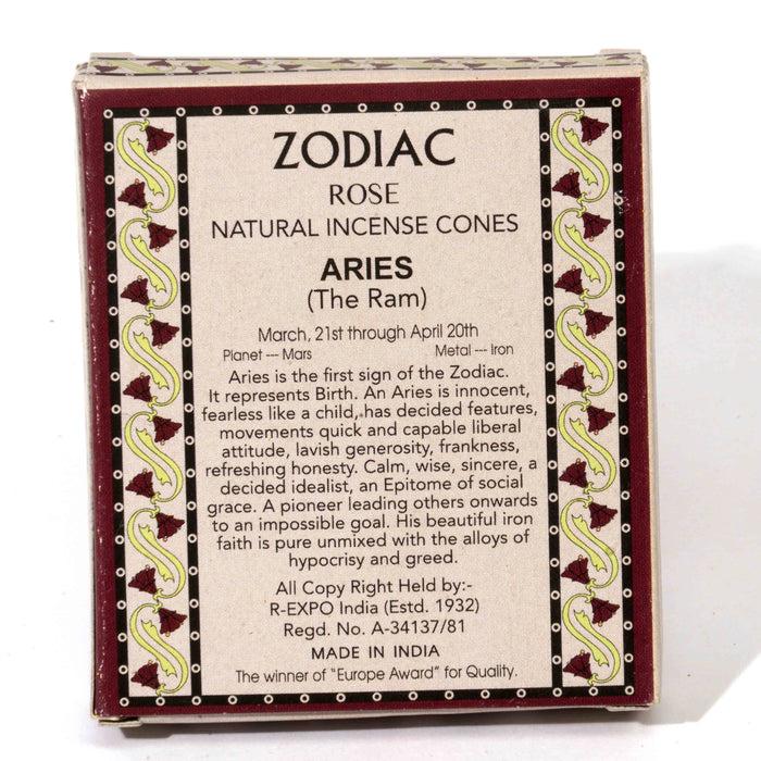 Horoscope Incense Cones - Aries/Aries