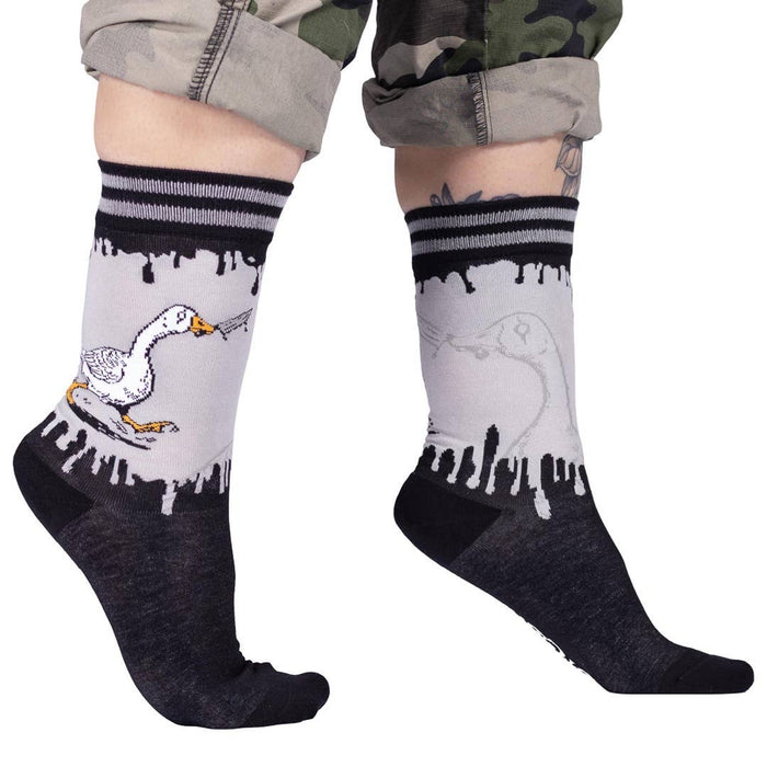 Not-So-Silly Goose Crew Socks - sukat - FootClothes
