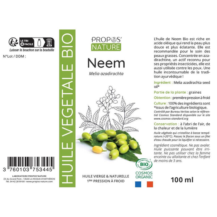 Neemöljy – 100 % luonnollinen kylmäpuristettu neitsytöljy