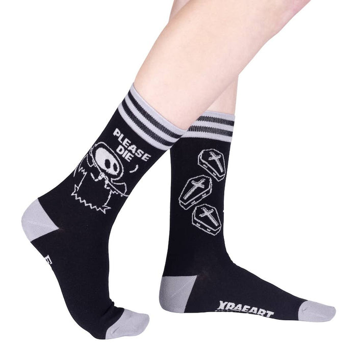Please Die Crew Socks - sukat - FootClothes