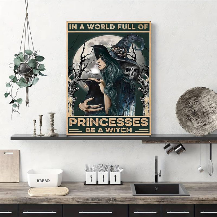 Princess Be a Witch canvas printti