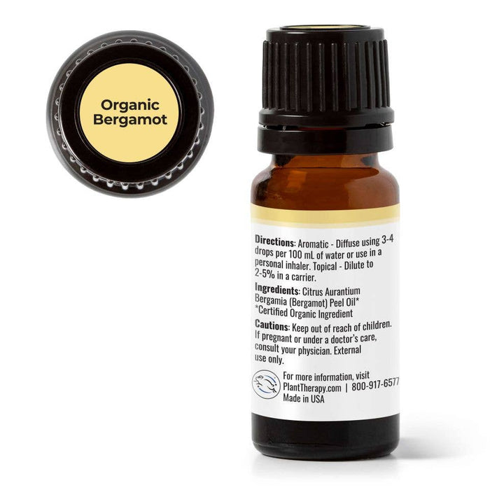 Luomu Bergamot eteerinen öljy 10ml  - Plant Therapy