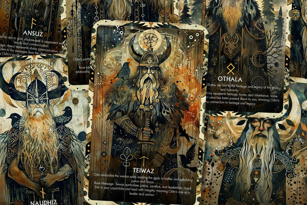 The Runes of Odin - 26 kortin Riimu Oraakkeli