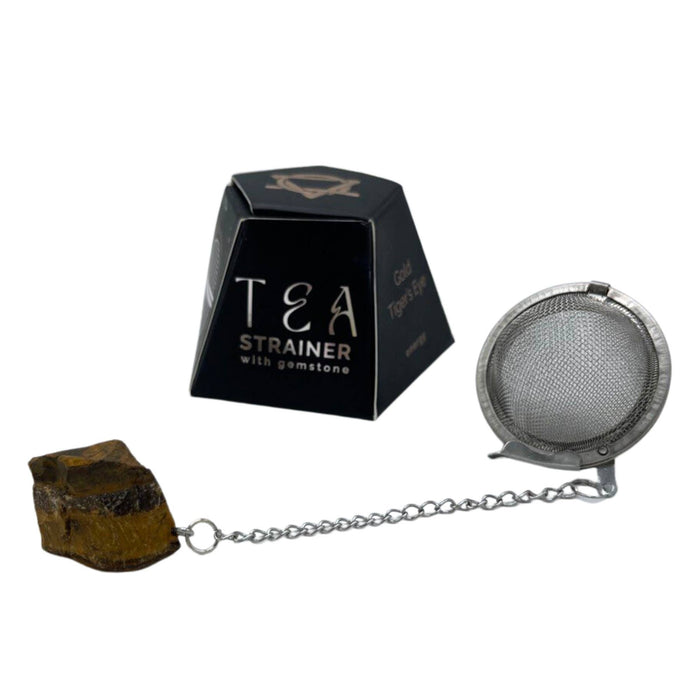 Raw Crystal Gemstone Tea Strainer