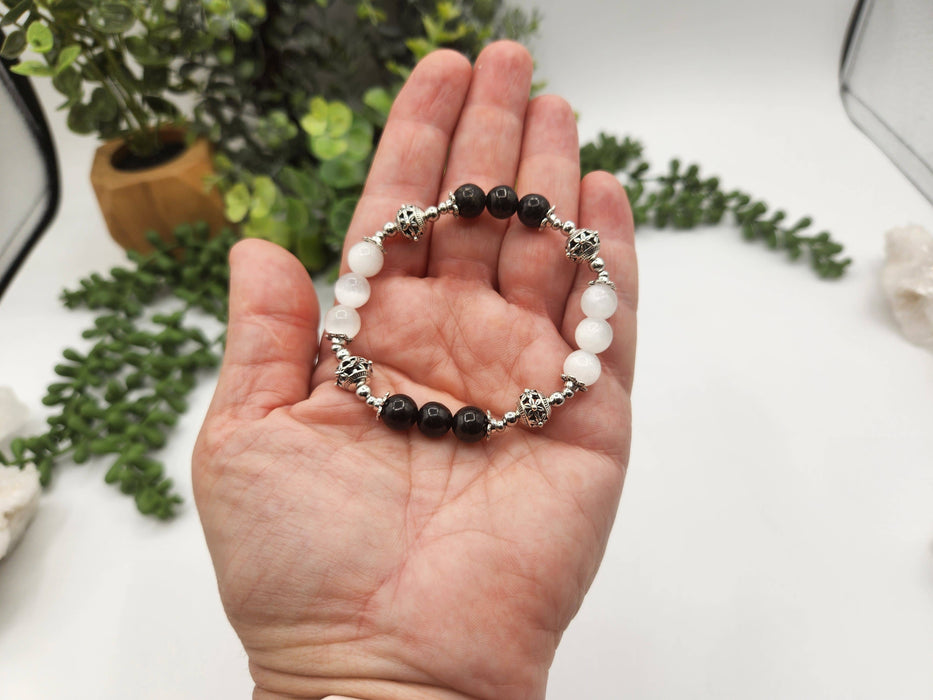 PROTECTION – Seleniitti ja shungiitti joustava rannekoru, 19 cm