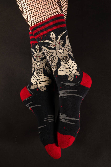 Evil AF Baphomet -sukat  - FootClothes