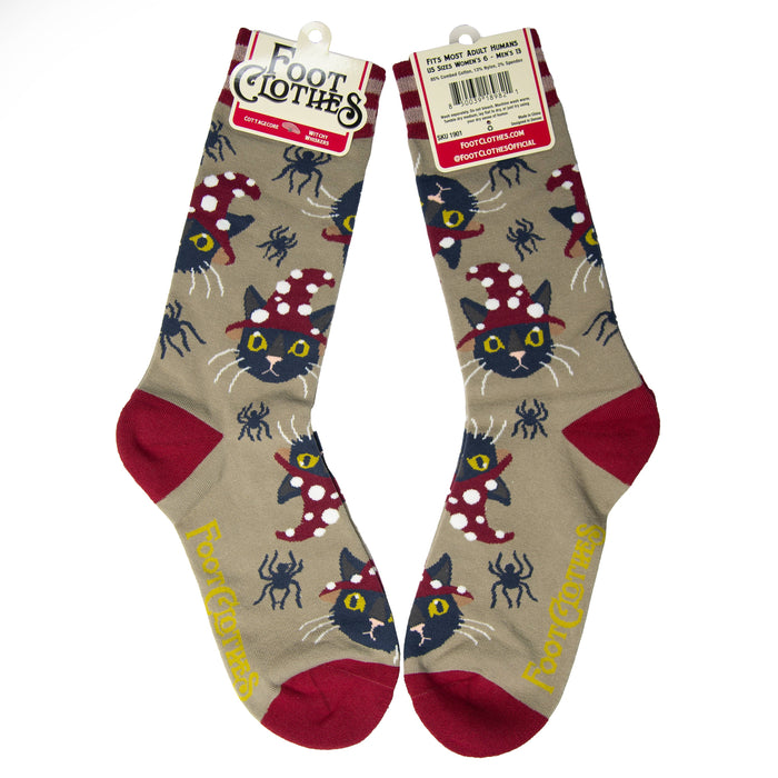 Witchy Whiskers Crew Socks - sukat - FootClothes