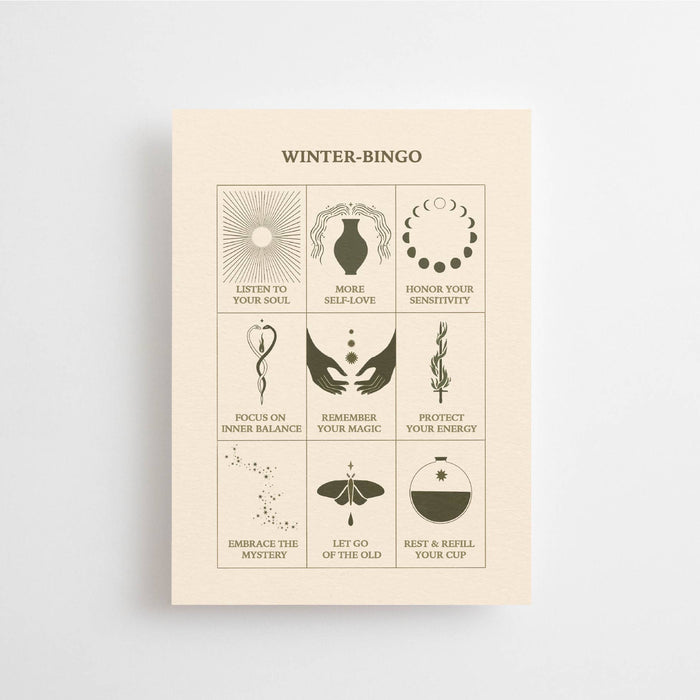 WINTER BINGO -postikortti