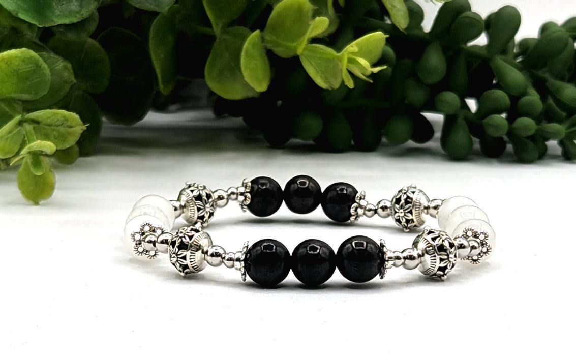 PROTECTION – Seleniitti ja shungiitti joustava rannekoru, 19 cm