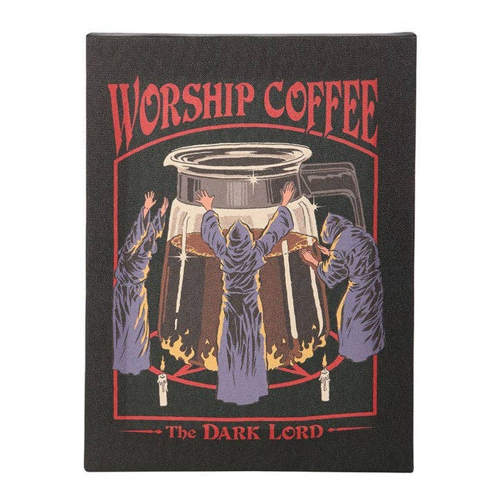 Worship Coffee – Steven Rhodes canvas-taulu 19 × 25 cm