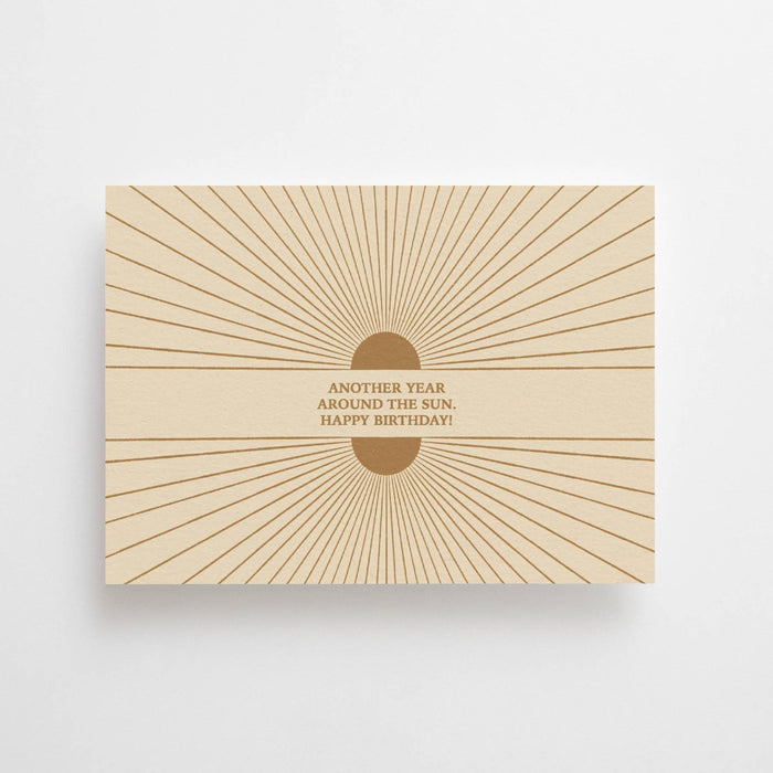 ANOTHER YEAR AROUND THE SUN. HAPPY BIRTHDAY! - postikortti