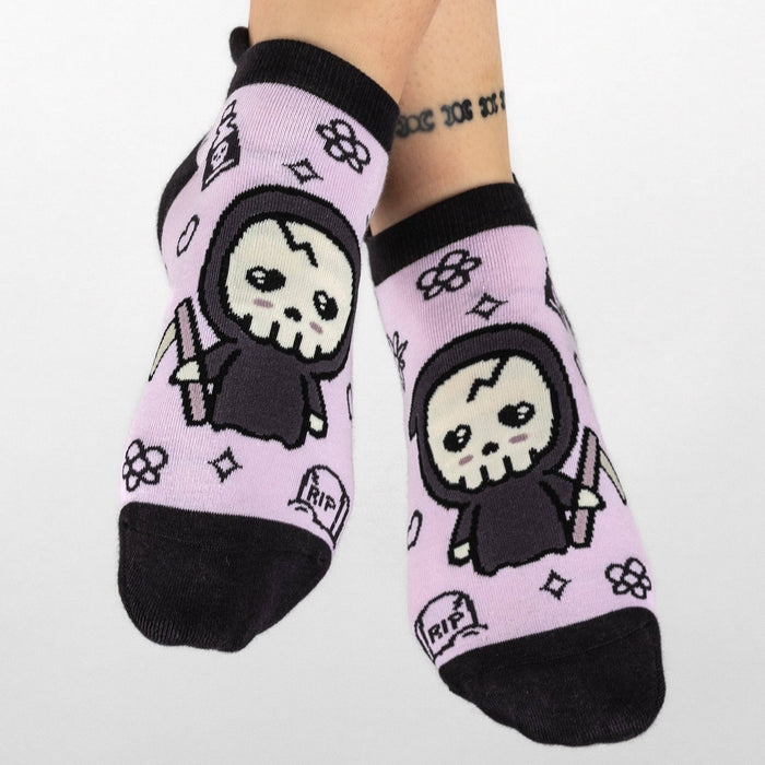 Pastel Goth Grim Reaper -nilkkasukat - FootClothes