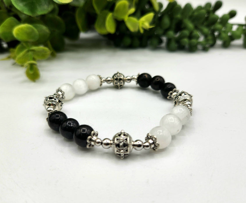 PROTECTION – Seleniitti ja shungiitti joustava rannekoru, 19 cm