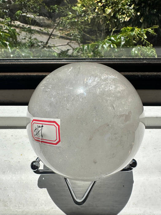 Suuri kirkas vuorikristallipallo sateenkaarisulkeumilla – 891 g (#7)