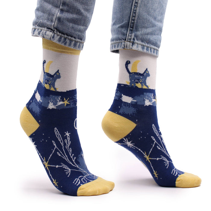 Hop Hare Bamboo Socks (41-46) - Midnight Cat