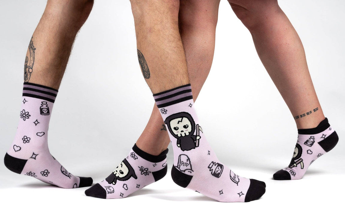 Pastel Goth Grim Reaper -nilkkasukat - FootClothes