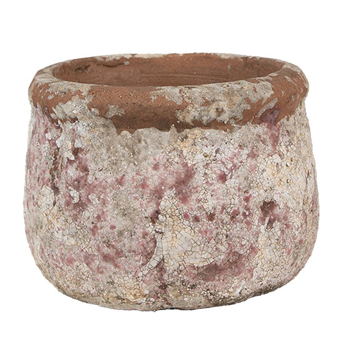 Kukkaruukku Ø 13 x 9 cm terrakotta beige