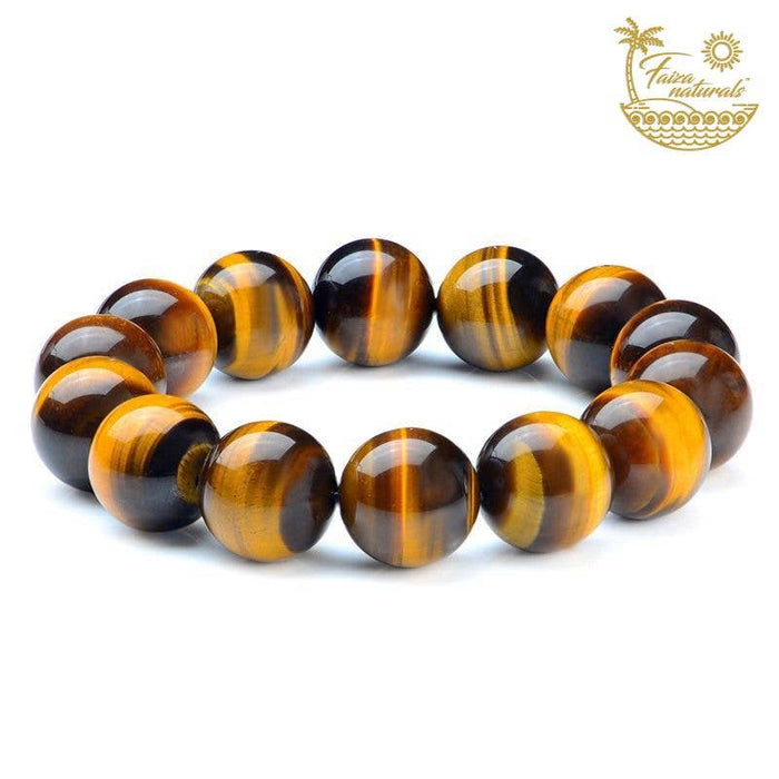 Tiikerinsilmä-rannekoru, 10 mm helmet