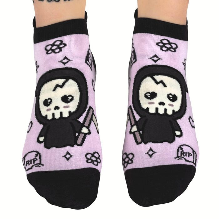 Pastel Goth Grim Reaper -nilkkasukat - FootClothes