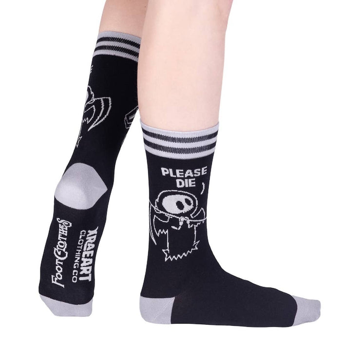 Please Die Crew Socks - sukat - FootClothes