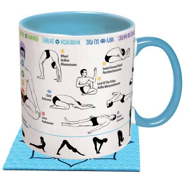 Yoga-Posen-Kaffeetasse