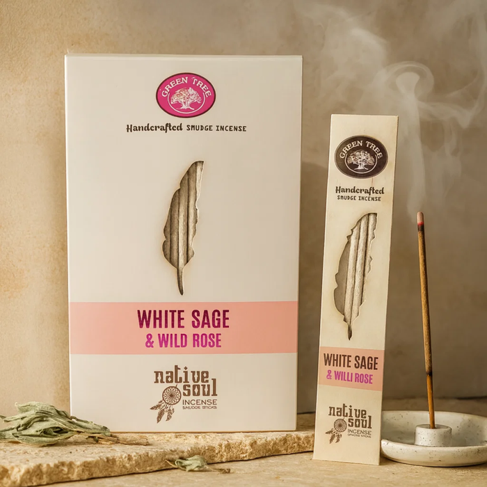 White Sage & Wild Rose suitsuketikut 15 g – Native Soul